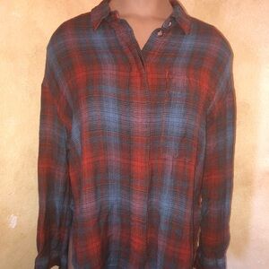 BDG Flannel Plaid Tunic from Urban Outfitters